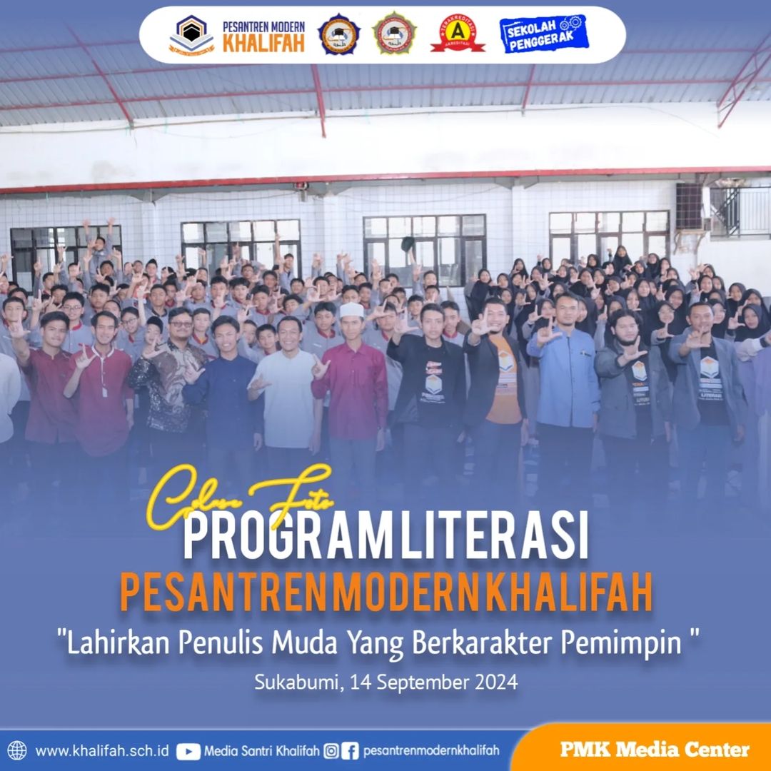 PROGRAM LITERASI DI PESANTREN MODERN KHALIFAH KOLABORASI DENGAN TIM PENA HEXA