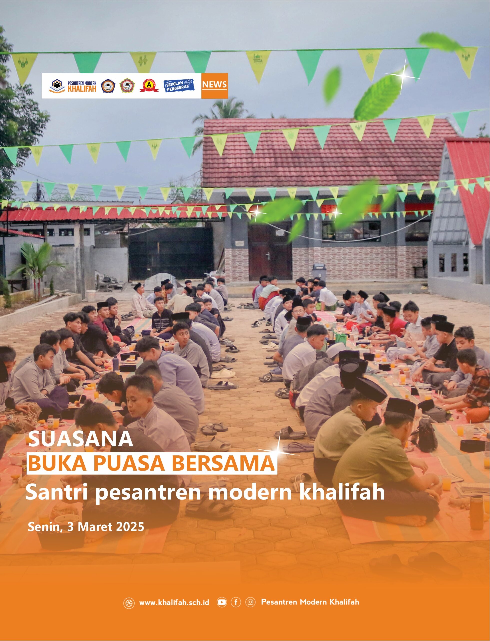 Buka Puasa Bersama Santri Pesantren Modern Khalifah: Meningkatkan Kebersamaan
